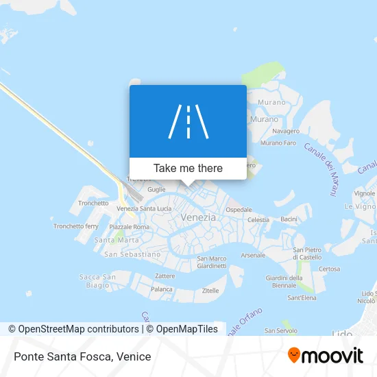 Ponte Santa Fosca map