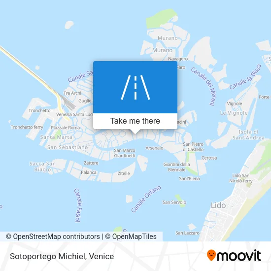 Sotoportego Michiel map