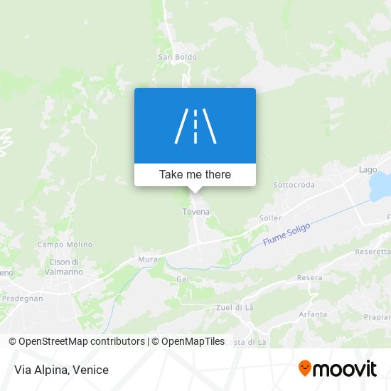 Via Alpina map