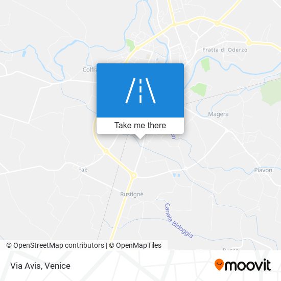 Via Avis map