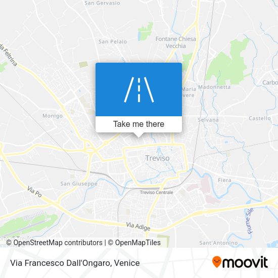 Via Francesco Dall'Ongaro map