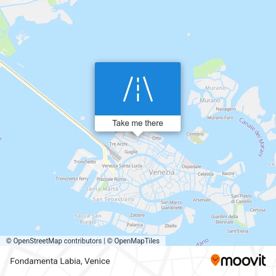 Fondamenta Labia map