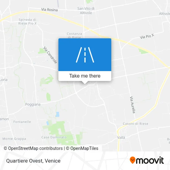Quartiere Ovest map