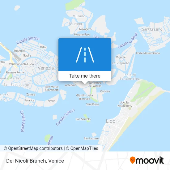 Dei Nicoli Branch map