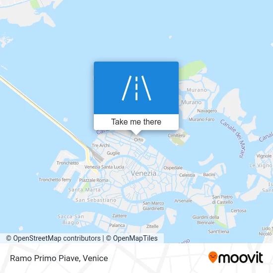 First Piave Branch map