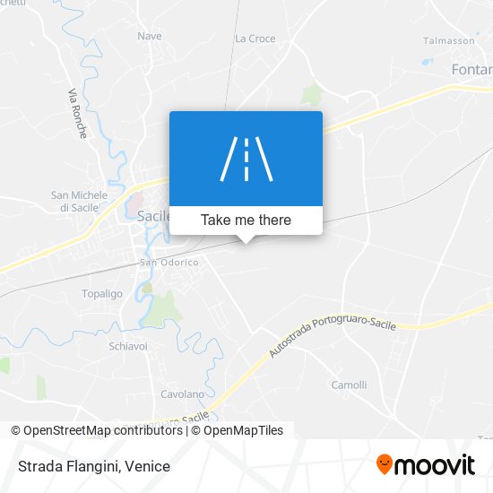 Strada Flangini map