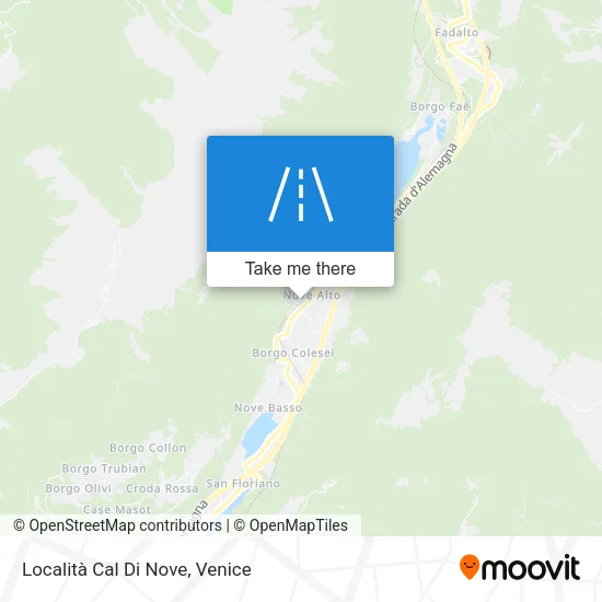 Località Cal Di Nove map