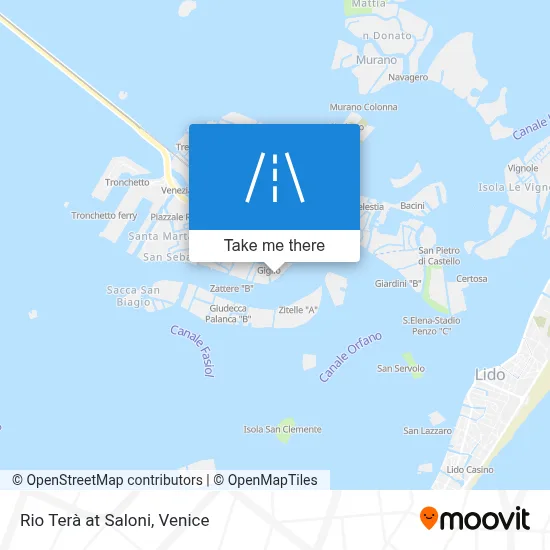 Rio Terà at Saloni map