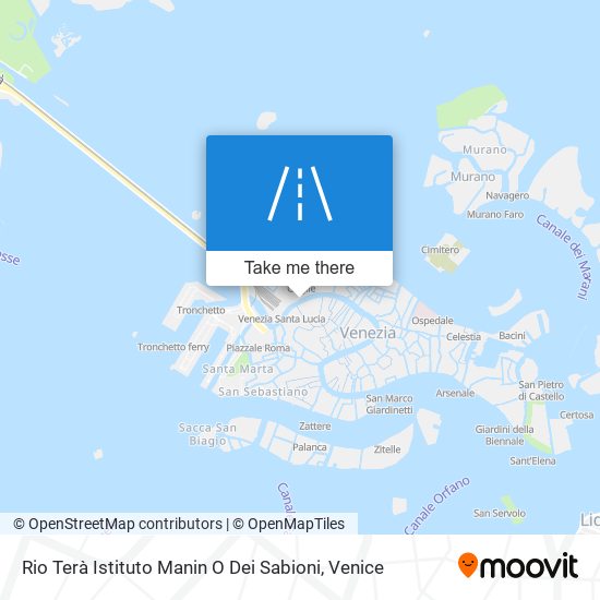 Rio Terà Istituto Manin O Dei Sabioni map