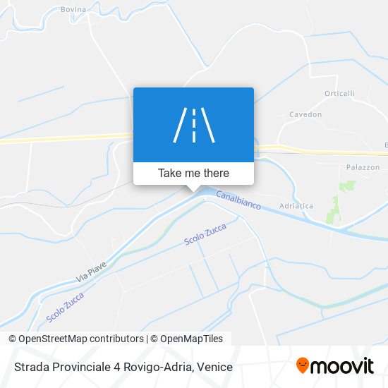 Strada Provinciale 4 Rovigo-Adria map