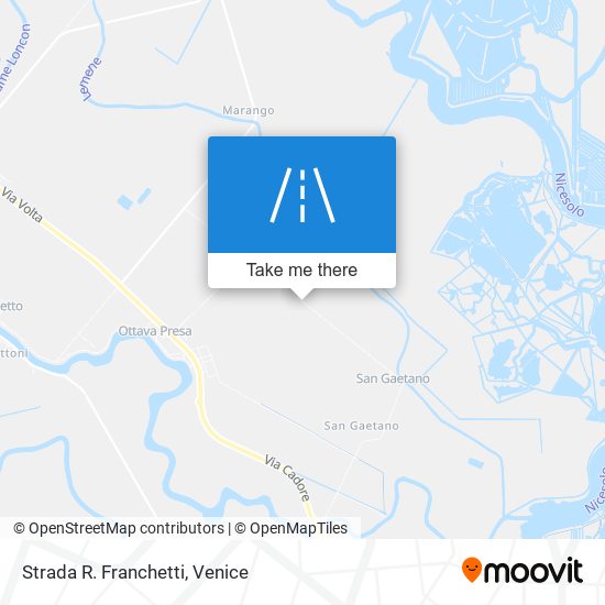 Strada R. Franchetti map