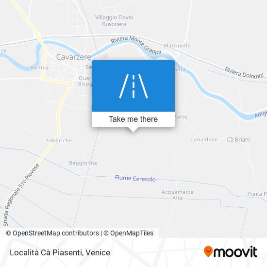 Località Cà Piasenti map