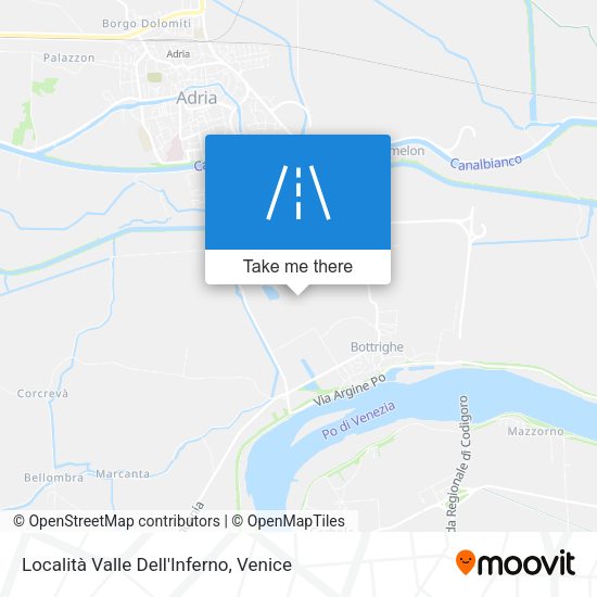 Località Valle Dell'Inferno map