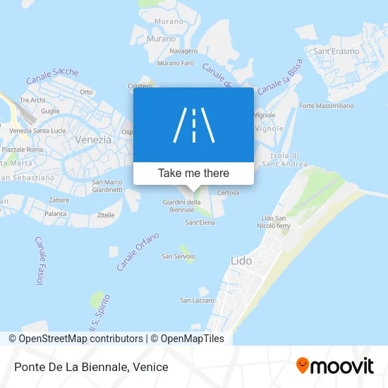 Ponte De La Biennale map
