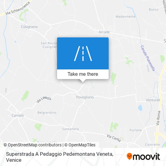 Superstrada A Pedaggio Pedemontana Veneta map