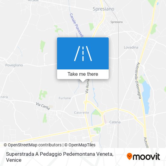 Superstrada A Pedaggio Pedemontana Veneta map