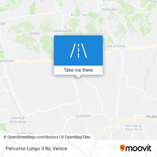 Percorso Lungo Il Rù map