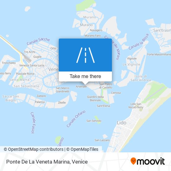 Ponte De La Veneta Marina map