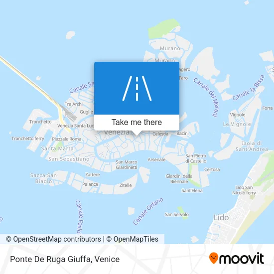 Ponte De Ruga Giuffa map