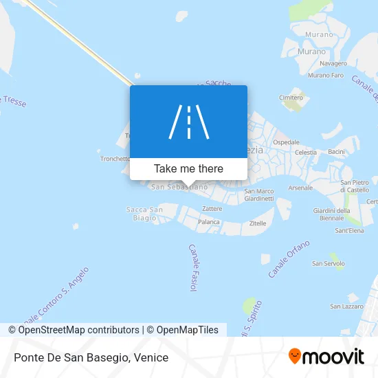 Ponte De San Basegio map