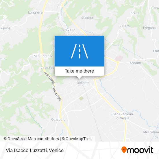 Via Isacco Luzzatti map