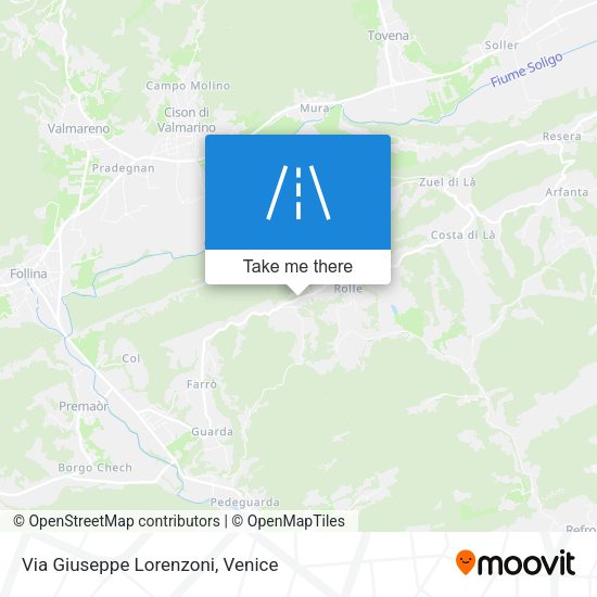 Via Giuseppe Lorenzoni map