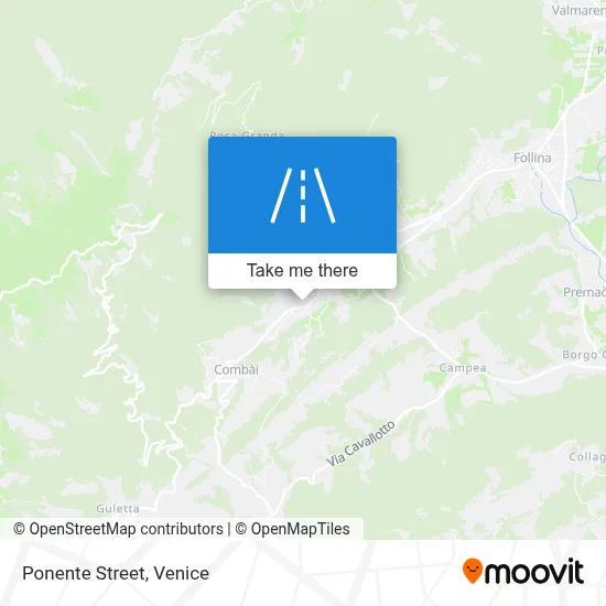 Ponente Street map