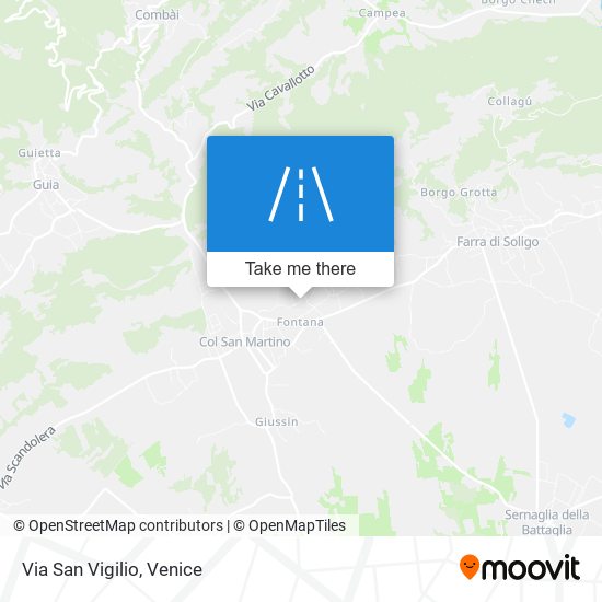 Via San Vigilio map