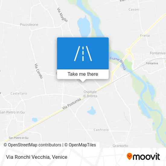 Via Ronchi Vecchia map