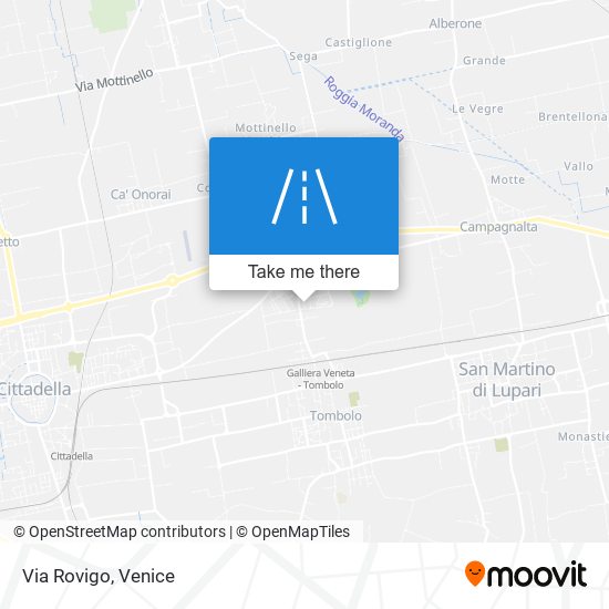 Via Rovigo map