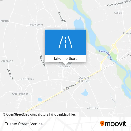 Trieste Street map