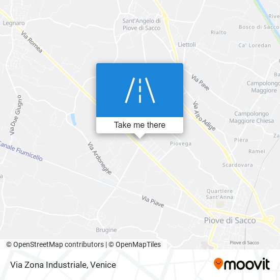 Via Zona Industriale map