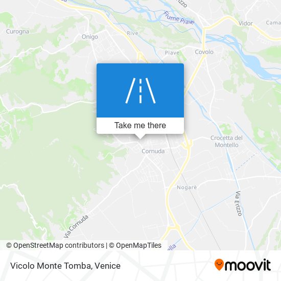 Vicolo Monte Tomba map