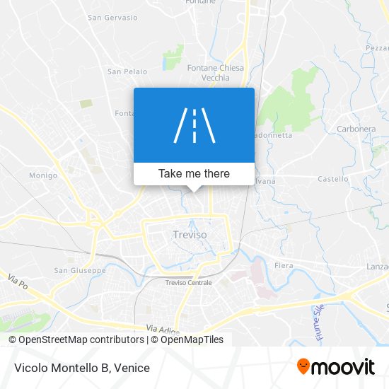 Vicolo Montello B map