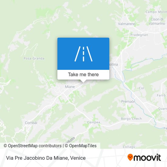 Via Pre Jacobino Da Miane map