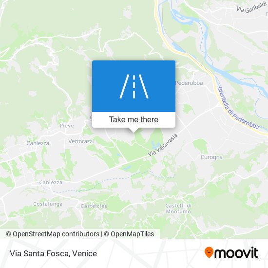 Via Santa Fosca map