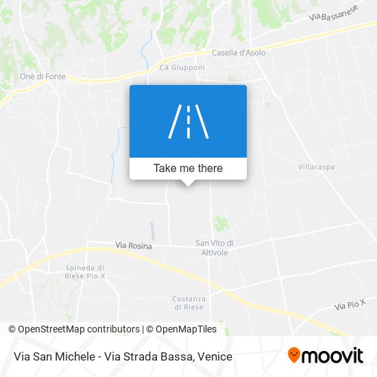 Via San Michele - Via Strada Bassa map