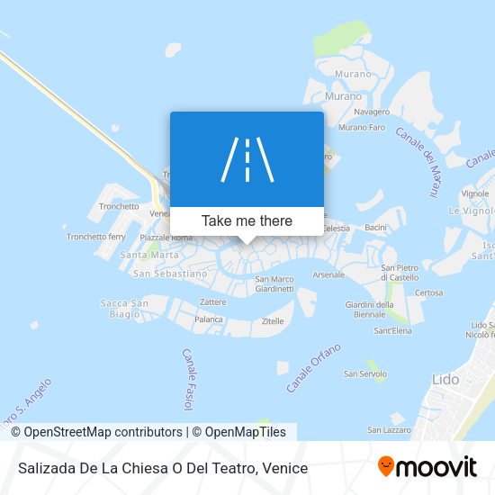 Salizada De La Chiesa O Del Teatro map