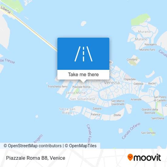 Piazzale Roma B8 map