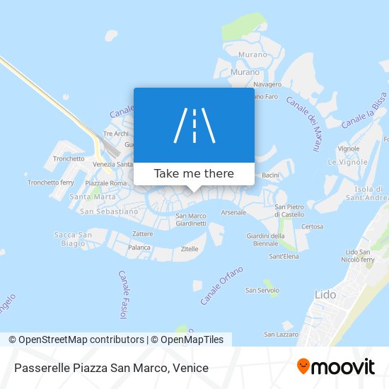 Passerelle Piazza San Marco map