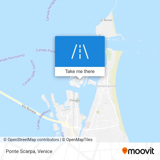 Ponte Scarpa map