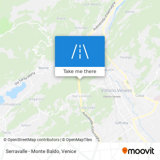 Serravalle - Monte Baldo map
