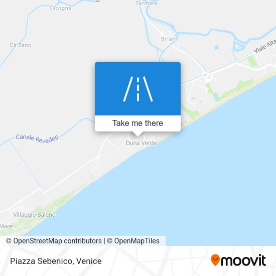Piazza Sebenico map