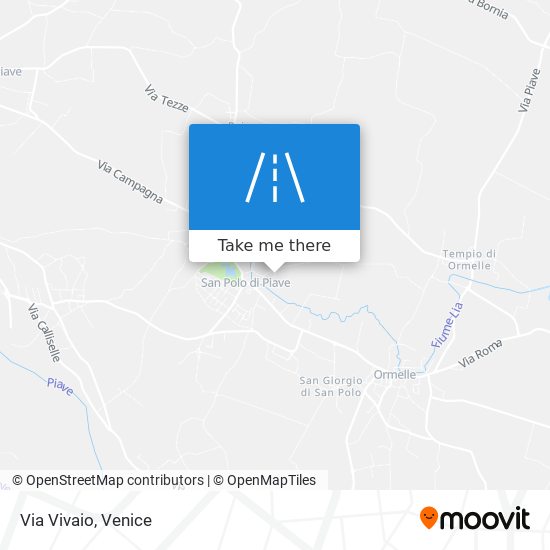 Via Vivaio map