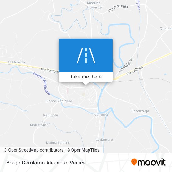 Borgo Gerolamo Aleandro map