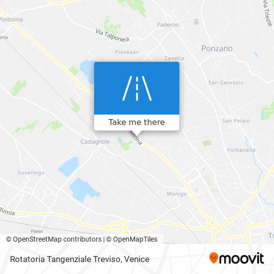 Rotatoria Tangenziale Treviso map