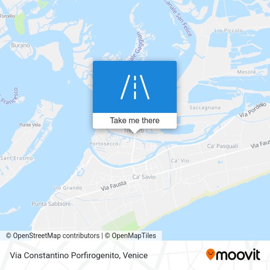 Via Constantino Porfirogenito map