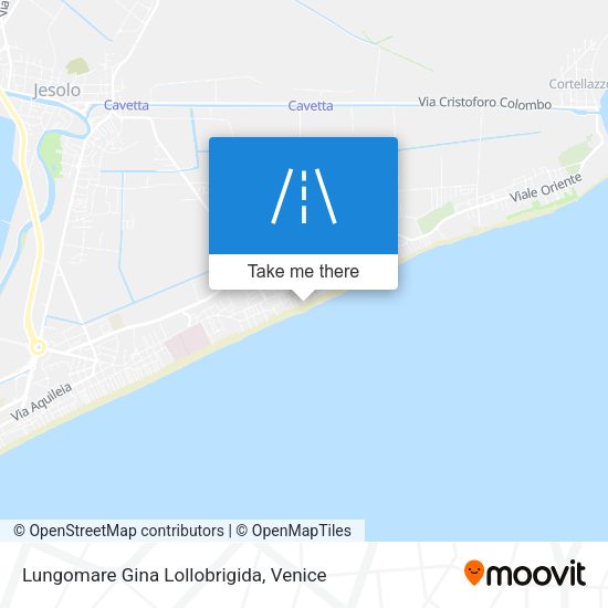 Lungomare Gina Lollobrigida map
