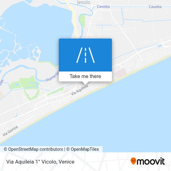 Via Aquileia 1° Vicolo map