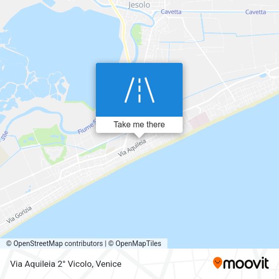 Via Aquileia 2° Vicolo map